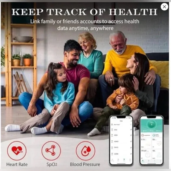 NWT Smart Ring SILVER Next Gen Health, Sleep Monitoring, Fitness Tracker